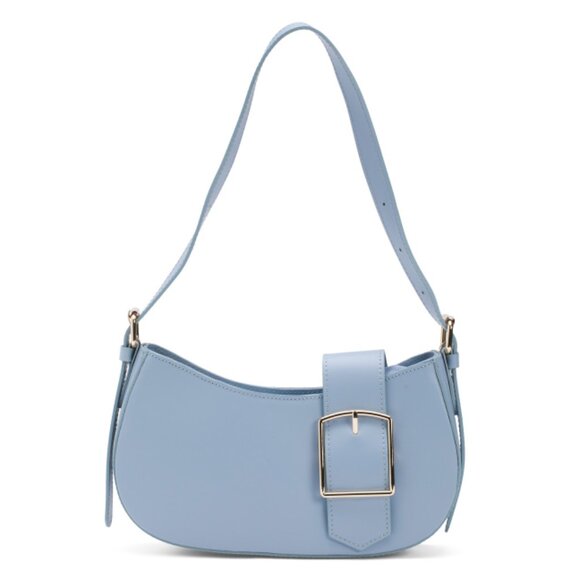 VIOLA CASTELLANI Cielo Made In Italy Leather Belt Buckle Shoulder Bag